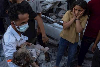 شهادت ۱۴۴ کودک در ۲۴ ساعت گذشته از سوی رژیم صهیونیستی در نوار غزه