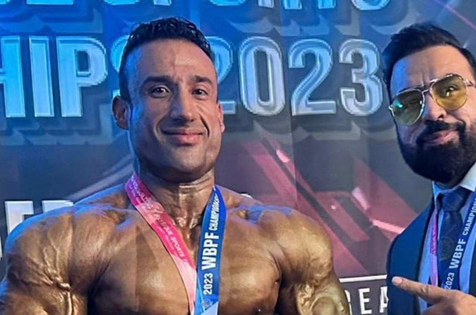 ورزشکار افغانستانی در مسابقات جهانی پرورش اندام به مدال نقره دست یافت