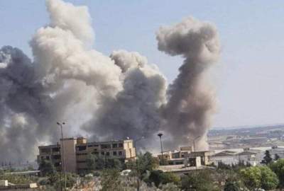34 militants were killed in an air strike by Russian forces in Syria