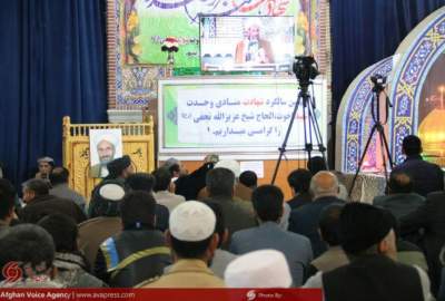 سخنرانان در مراسم سالگرد شهادت شهید نجفی در هرات: طبق وعده الهی وارثین زمین مستضعفین هستند