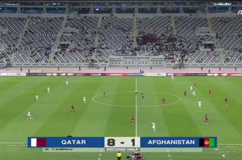 The heavy defeat of the Afghanistan national football team against the Qatar national team