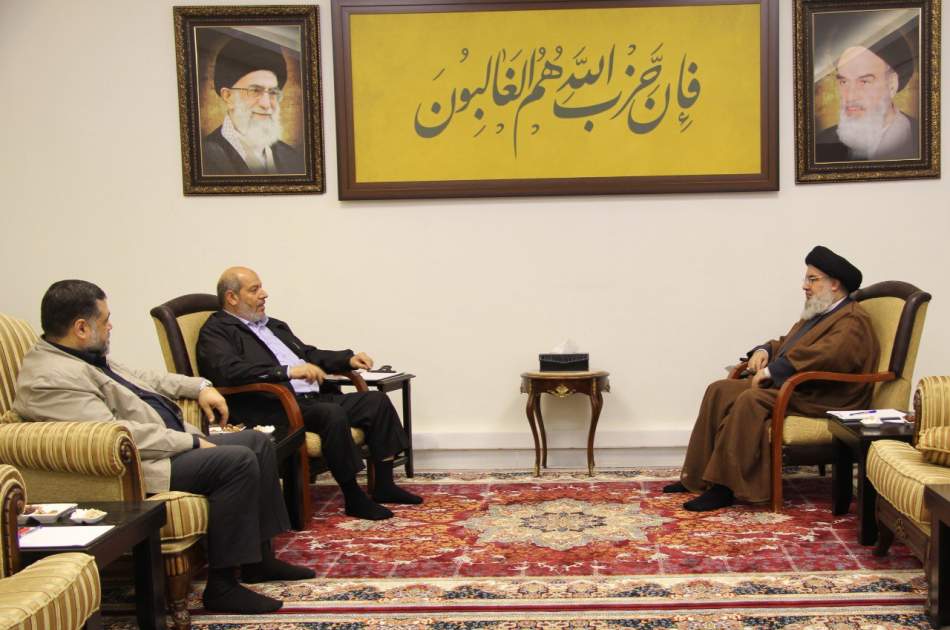دبیرکل حزب الله لبنان با رهبران حماس دیدار کرد