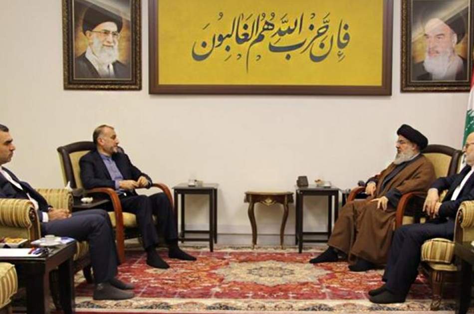 دیدار وزیر خارجه ایران با رهبر حزب الله لبنان