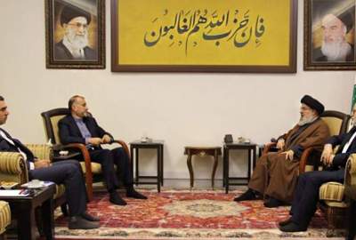 دیدار وزیر خارجه ایران با رهبر حزب الله لبنان