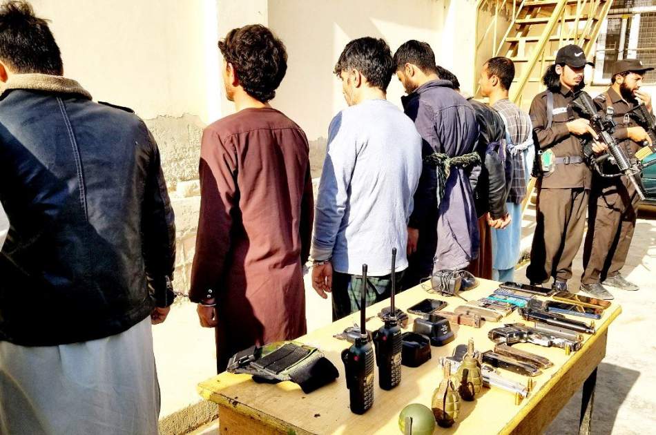 دستگیری اعضای یک باند خلاف کار توسط نیروهای پولیس در ولایت بلخ