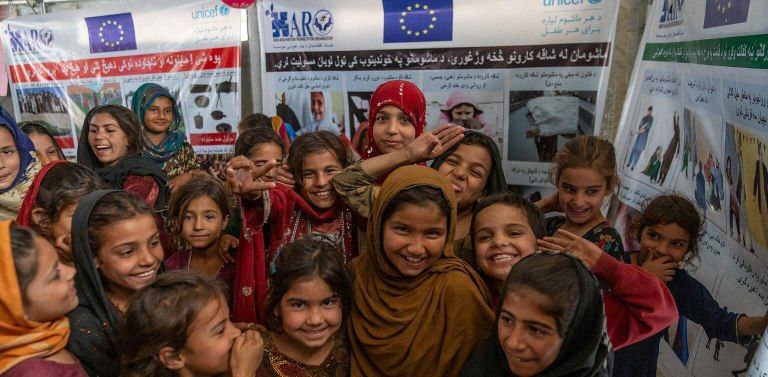 یونیسف یک مرکز تفریحی برای کودکان افغانستانی اخراج شده از پاکستان ایجاد کرد
