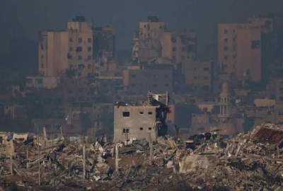 لحظه اصابت موشک رژیم صهیونیستی به یک منزل مسکونی در نوار غزه  