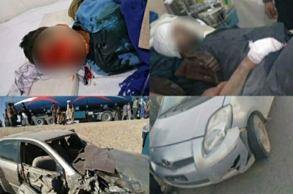 زخمی شدن هفت تن در نتیجه چند رویداد ترافیکی جداگانه در غزنی