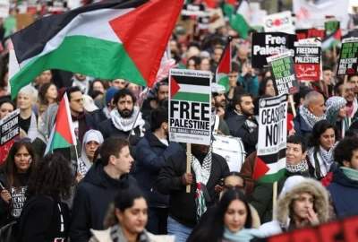 Thousands Rally in London Calling for Gaza Ceasefire