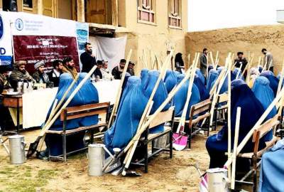 آغاز روند توزیع ابزار ساخت باغچه خانگی برای چهار هزار زن در ولایت سرپل