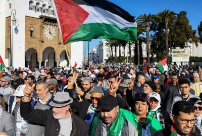 Thousands protest in Rabat to demand Morocco cut ties with Israel