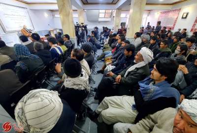 تصاویر/ مراسم گرامی داشت ششمین سالروز حمله تروریستی 7 جدی علیه دفاتر مرکزی مرکز تبیان و خبرگزاری آوا در کابل  