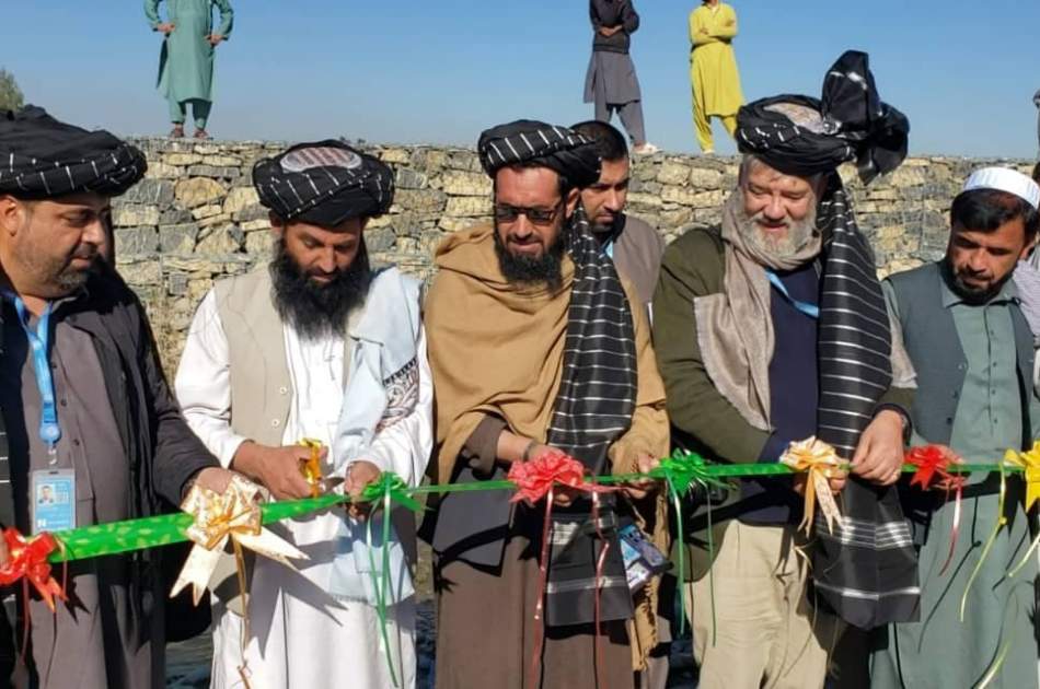 تکمیل کار چندین دیوار استنادی به ارزش 50 میلیون افغانی در خوست