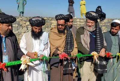 تکمیل کار چندین دیوار استنادی به ارزش 50 میلیون افغانی در خوست