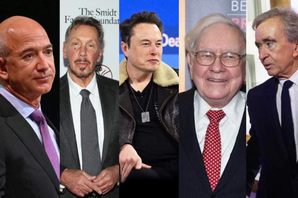 The wealth of the five richest men in the world has more than doubled in the last three years!