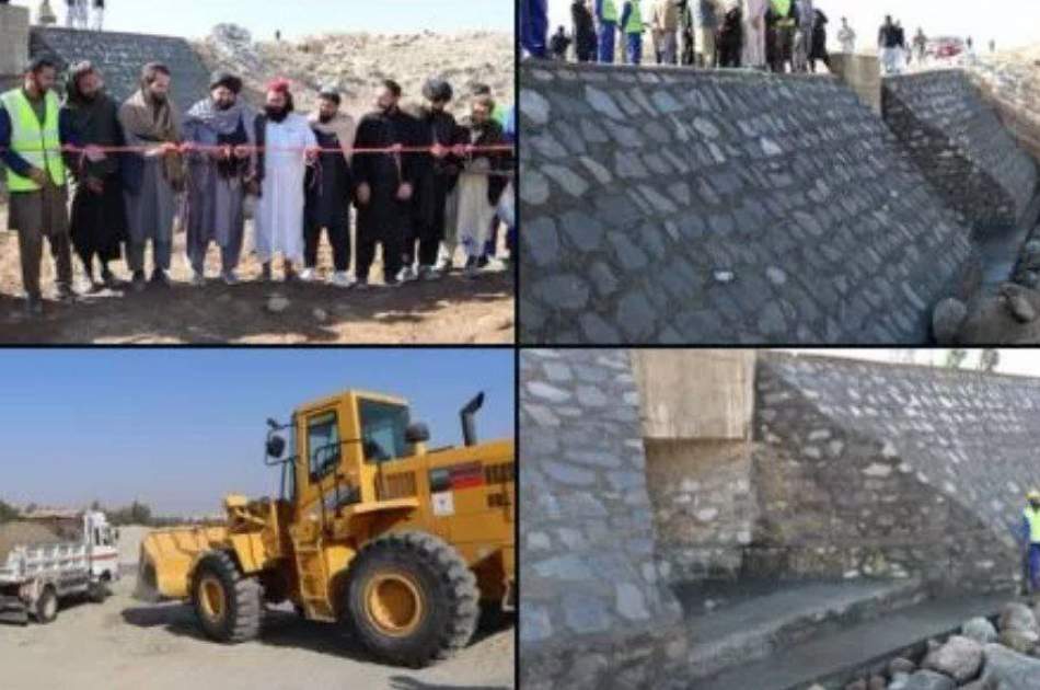 بهره‌برداری از دو دیوار استنادی در ننگرهار به ارزش ۱۰ میلیون افغانی