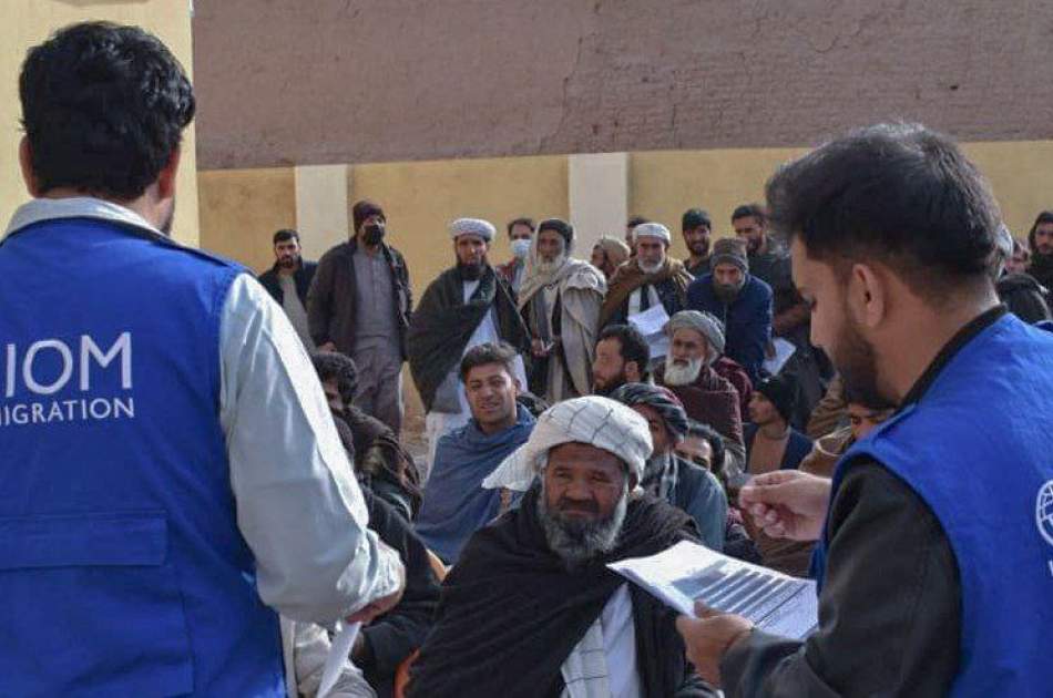 سازمان بین‌المللی مهاجرت برای یک هزار و ۵۰۰ خانواده زلزله‌زده در هرات کمک نقدی توزیع کرد
