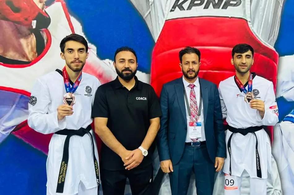 دو تکواندوکار افغانستان در مسابقات «فجیره» امارات مدال بدست آوردند