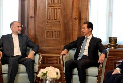 دیدار وزیر خارجه ایران با رئیس جمهور سوریه