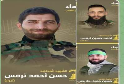 پنج نیروی حزب الله لبنان در حمله رژیم صهیونیستی به شهادت رسیدند