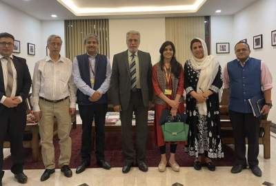 The visit of the senior Indian diplomat to the Afghan embassy in New Delhi