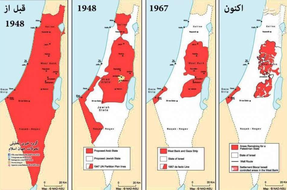 ادامه جنایات اسرائیل؛ بزرگترین مصادره اراضی کرانه باختری از 1993