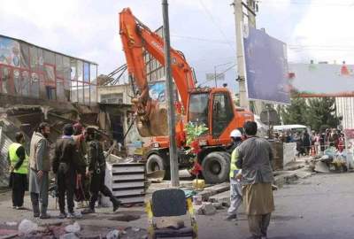 آغاز روند تخریب ساختمان‌های مسیر میدان‌هوایی الی سرک کابل-جلال‌آباد
