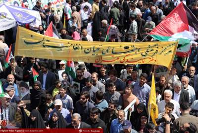 ویدئو/ راهپیمایی عظیم روز جهانی قدس با حضور میلیونی مردم در تهران
