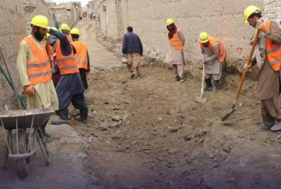 آغاز کار ساخت کوچه‌ها در ناحیه نوزدهم شهر کابل