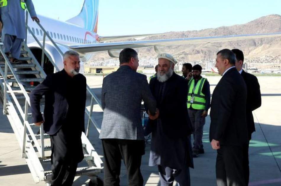 هیئت بلندپایه ‎ترکمنستان برای گفتگو با مقامات حکومت سرپرست وارد کابل شد