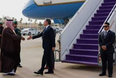 The US foreign minister arrived in Saudi Arabia