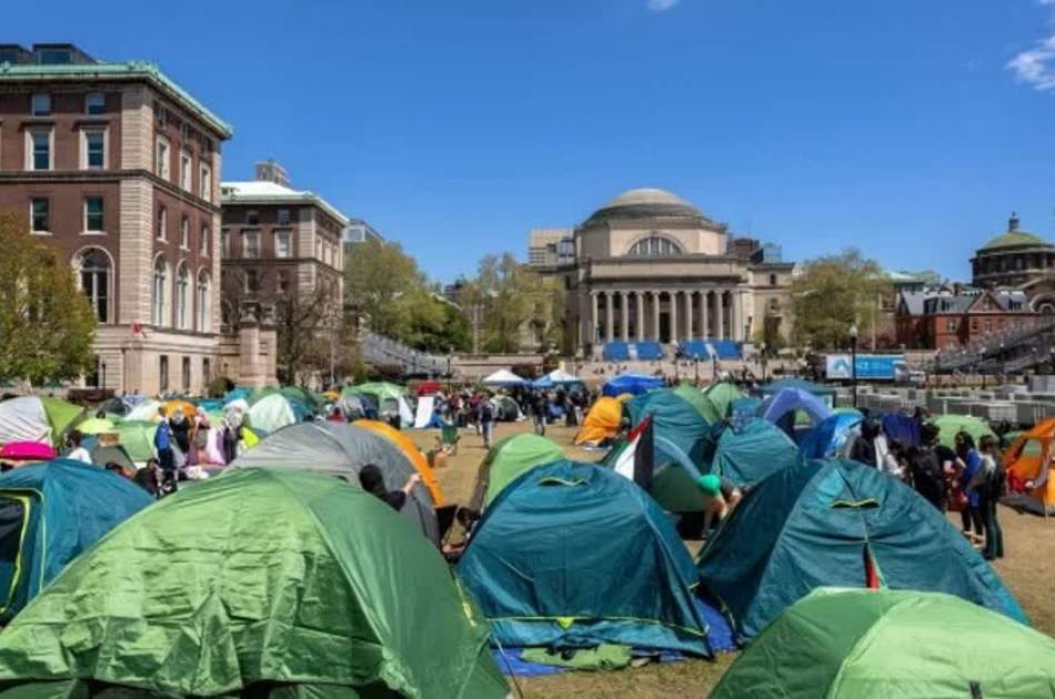 Columbia University students defy deadline to clear pro-Palestinian encampment