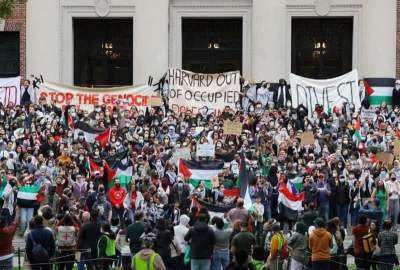 ادامه تظاهرات دانشجویی در دانشگاه‌های امریکا