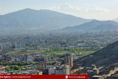 گزارش تصویری/ شهر زیبای کابل از نمای کوه‌های اطراف آن  