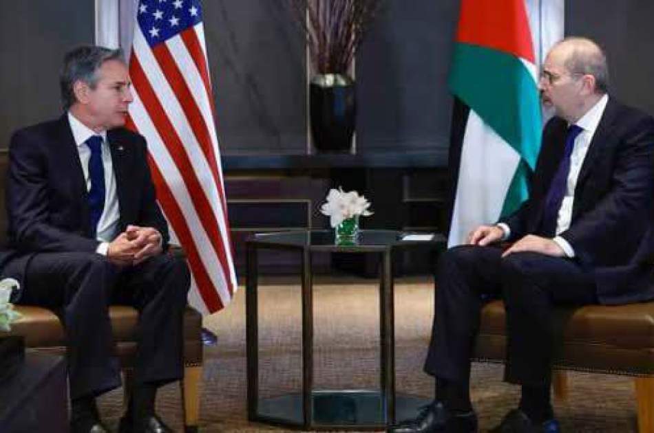 The foreign ministers of Jordan and the United States emphasized the immediate ceasefire in Gaza