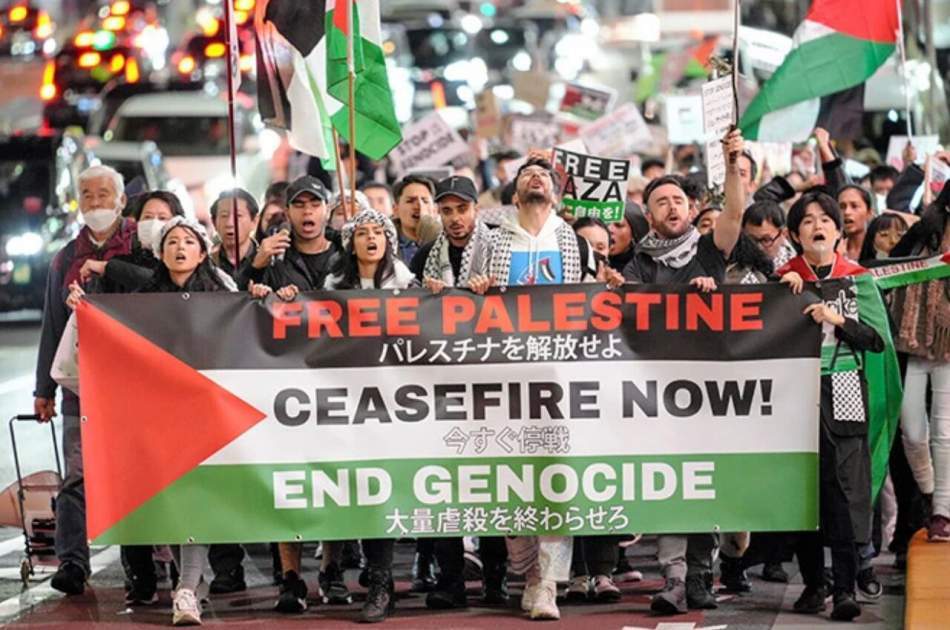 Anti-Israel demonstrations reached Japan/ Tokyo people march in support of Palestine