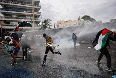 Greek police clash with pro-Palestine protesters in Athens