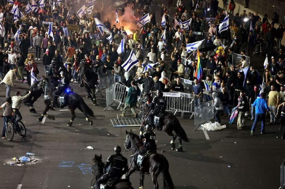 Israeli police suppress Zionist demonstrators
