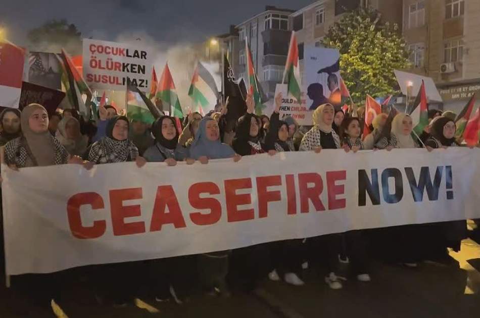 Thousands of Palestine supporters demanded ceasefire inGaza