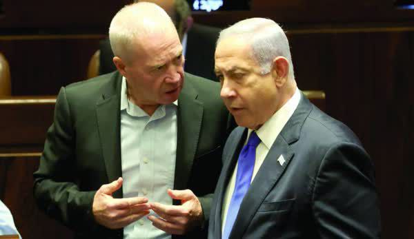 بحران در کابینه اسرائیل؛ نتانیاهو با وزیر جنگ حرف نمی‌زند