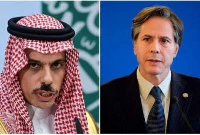 The conversation between Saudi and American foreign ministers about Gaza