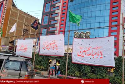 جمع‌آوری پرچم‌های حسینی و سقاخانه‌ها در غرب کابل