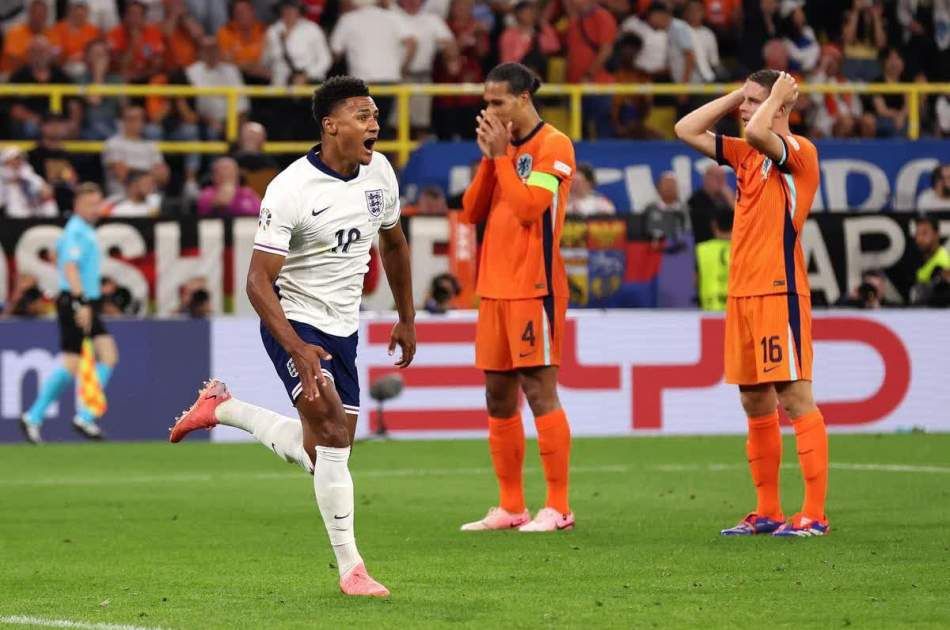 نیمه‌نهایی یورو ۲۰۲۴؛ انگلیس با پیروزی مقابل هالند به فینال صعود کرد