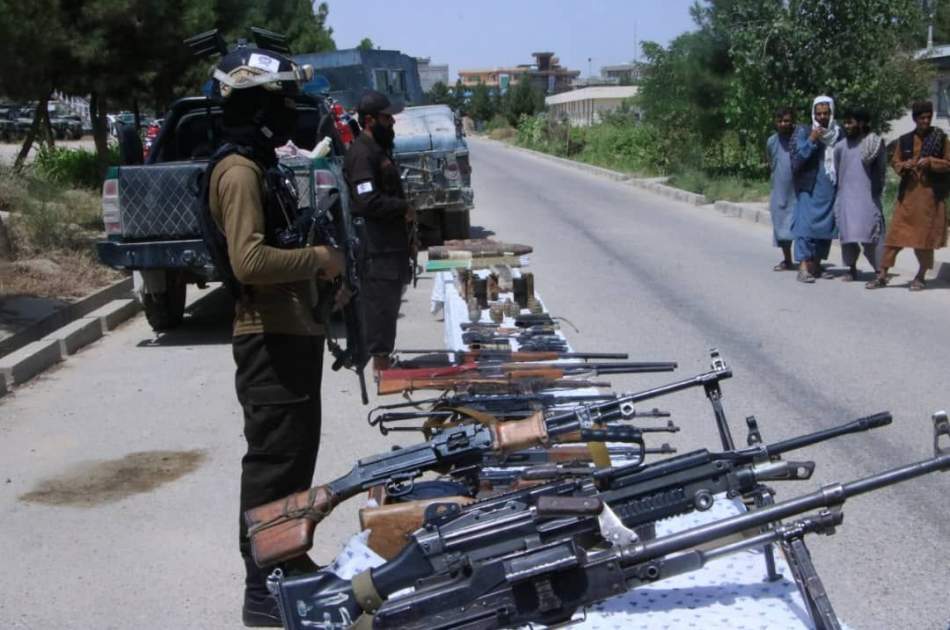 Balkh police seize 160 weapons and arrest 700 people in the past year