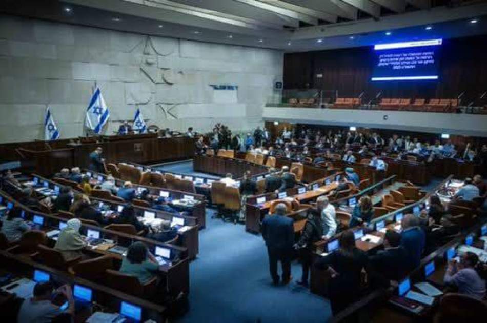 The parliament of the Israeli regime strongly opposes the establishment of the Palestinian state