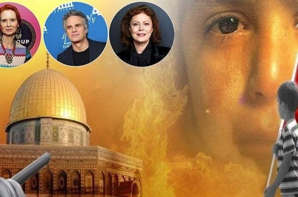 Mark Ruffalo, Susan Sarandon and Cynthia Nixon beside 700 American actors against Israeli crimes